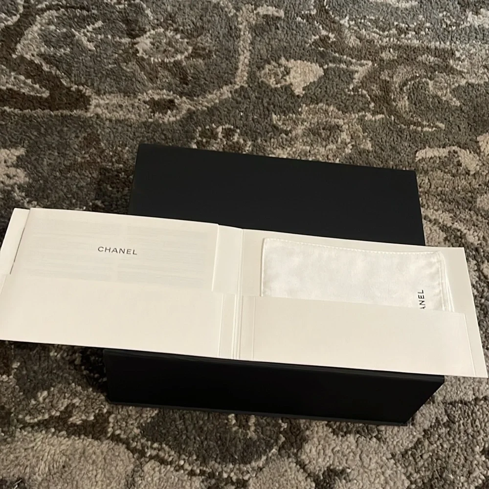 Chanel Black Magnetic Box And Booklet